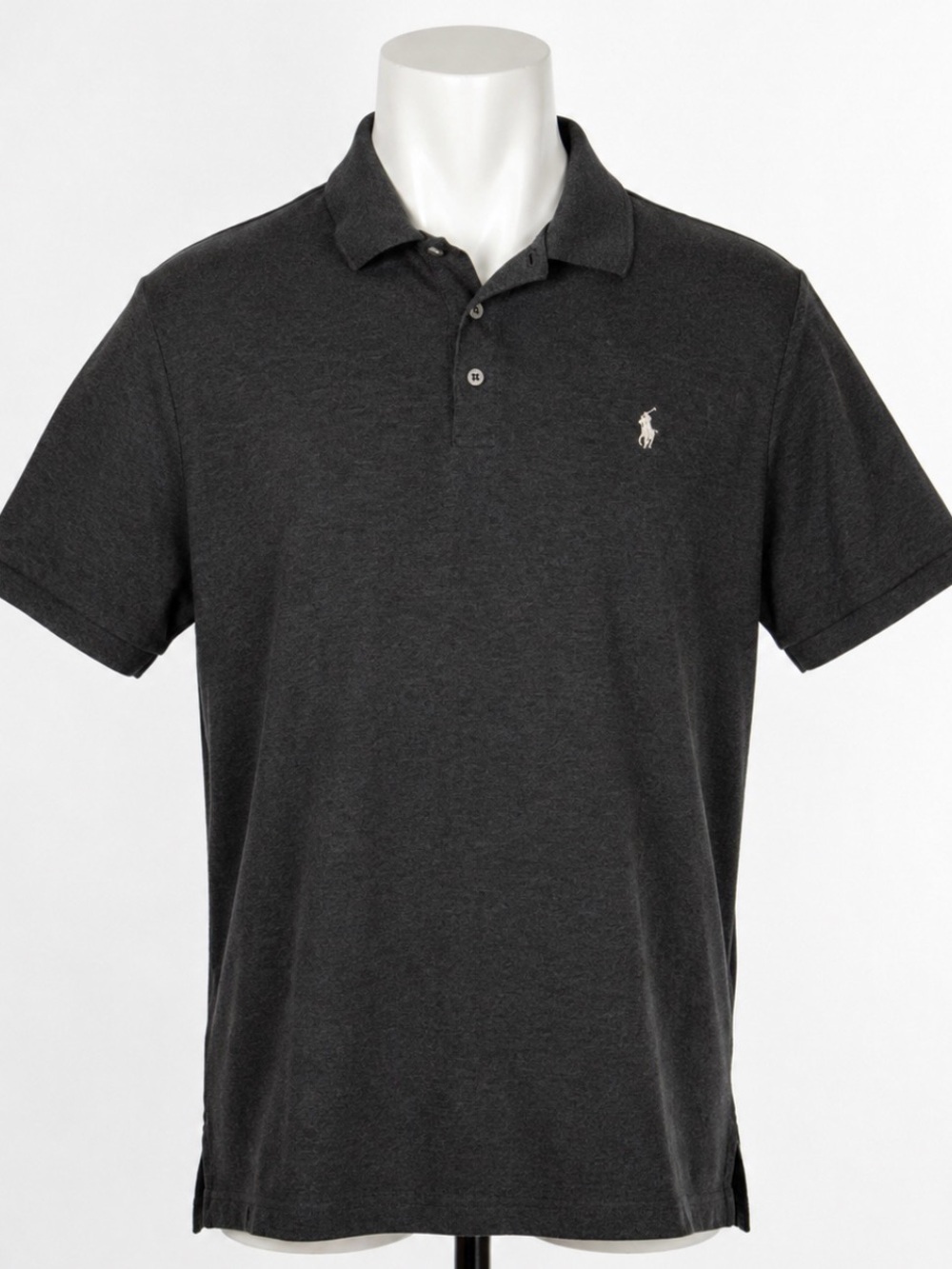Polo by Ralph Lauren Charocal Men Polo Shirt Short Sleeve Pima Stretch Mesh XXL